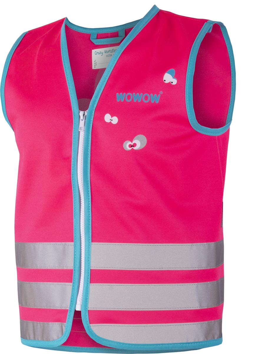 Wowow Crazy Monster Jacket fluohesje, roze, L (kind) afbeelding