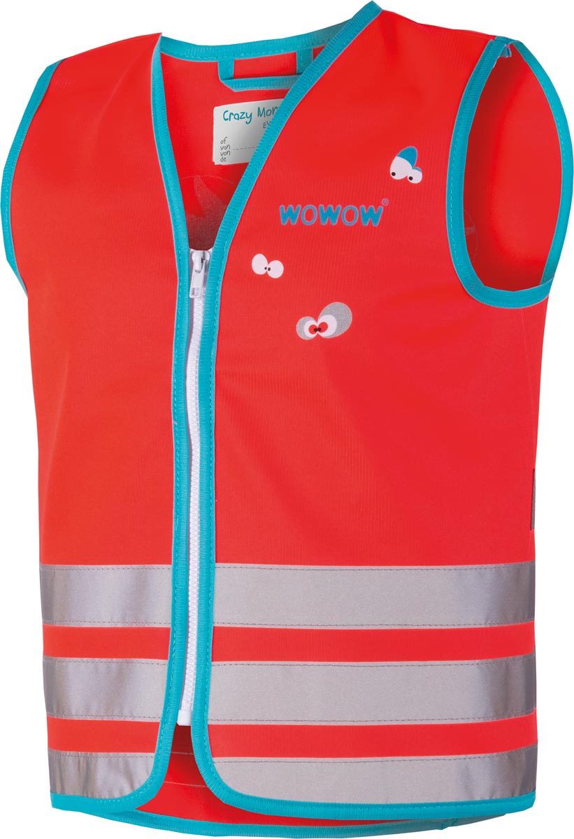 Wowow Crazy Monster Jacket fluohesje, rood, L (kind) afbeelding