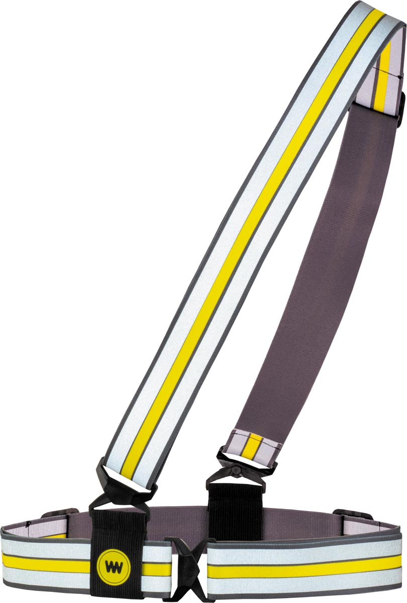 Wowow Cross Wrap gordel, met reflecterende stroken, in de hoogte en breedte verstelbaar afbeelding