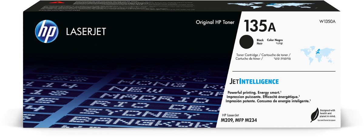 HP toner 135A, 1.100 pagina&apos;s, OEM W1350A, zwart afbeelding