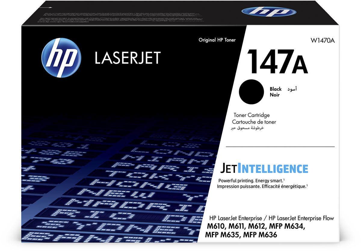 HP toner 147A, 10.500 pagina&apos;s, OEM W1470A, zwart afbeelding