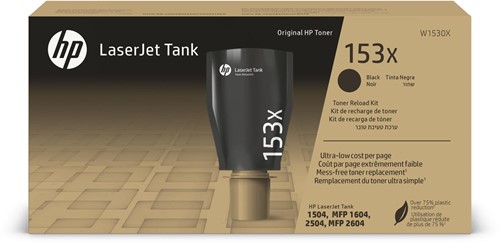 HP toner 153X, 5.000 pagina's, OEM W1530X, zwart