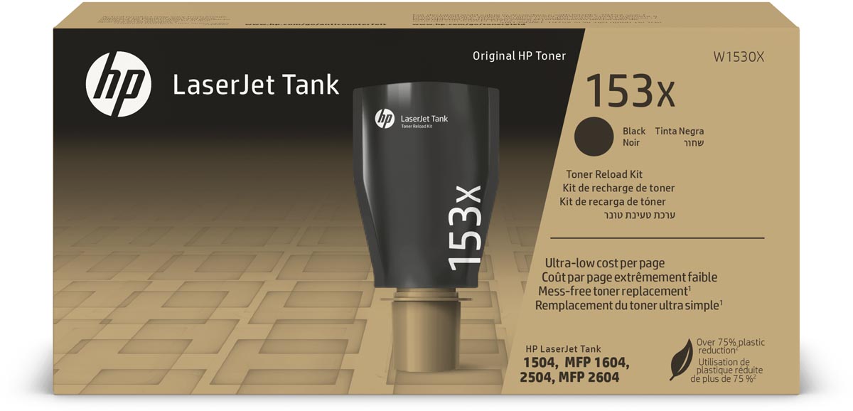 HP toner 153X, 5.000 pagina&apos;s, OEM W1530X, zwart afbeelding