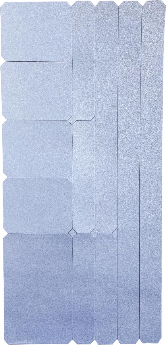 Wowow reflecterende stickerset, zilver afbeelding