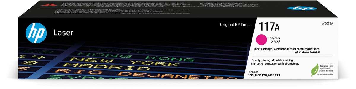 HP toner 117A, 700 pagina&apos;s, OEM W2073A, magenta afbeelding