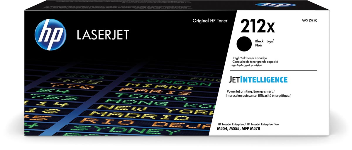HP toner 212X, 13.000 pagina&apos;s, OEM W2120X, zwart
