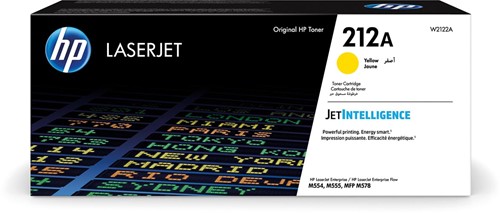 HP toner 212A, 4.500 pagina's, OEM W2122A, geel