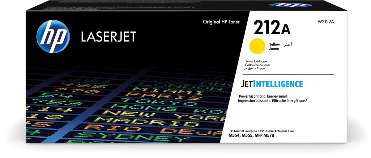 HP toner 212A, 4.500 pagina's, OEM W2122A, geel HP toner 212A, 4.500 pagina's, OEM W2122A, geel