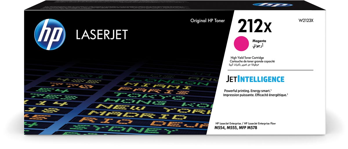 HP toner 212X, 10.000 pagina&apos;s, OEM W2123X, magenta