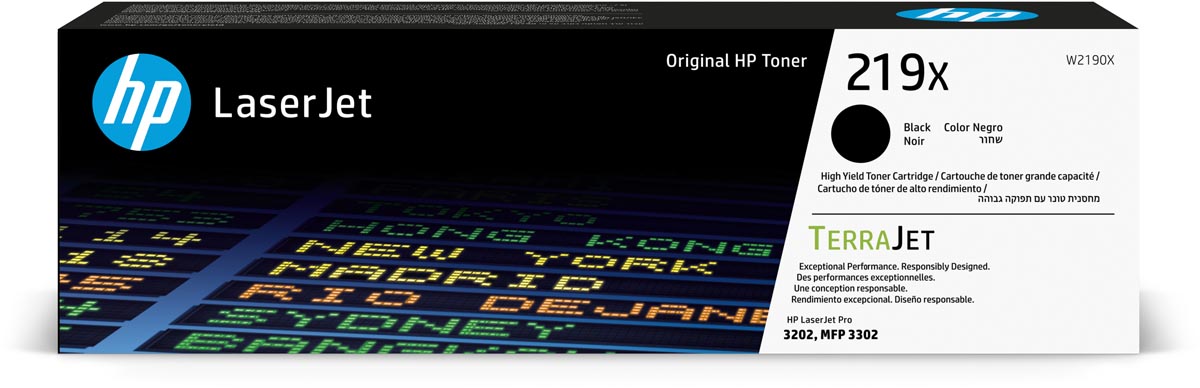 HP toner 219X, 3.200 pagina&apos;s, OEM W2190X, zwart afbeelding