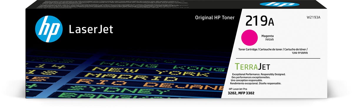 HP toner 219A, 1.200 pagina&apos;s, OEM W2193A, magenta afbeelding