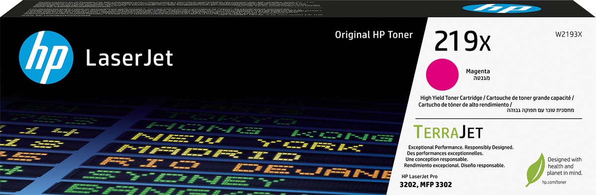 HP toner 219X, 2.500 pagina's, OEM W2193X, magenta