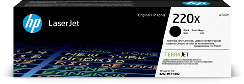 HP toner 220X, 7.500 pagina's, OEM W2200X, zwart