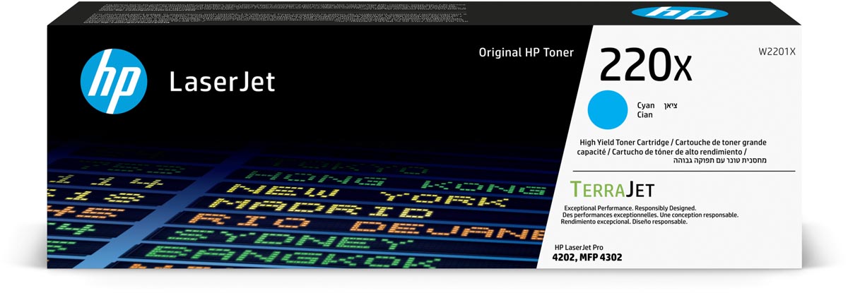 Hp toner 220X 5.500 pagina&apos;s OEM W2201X cyaan