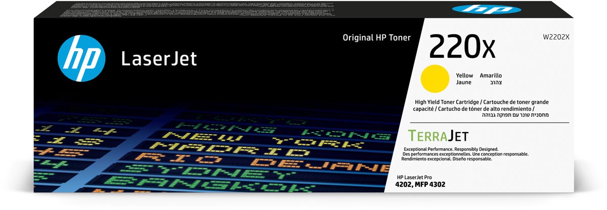 Hp toner 220X 5.500 pagina&apos;s OEM W2202X geel