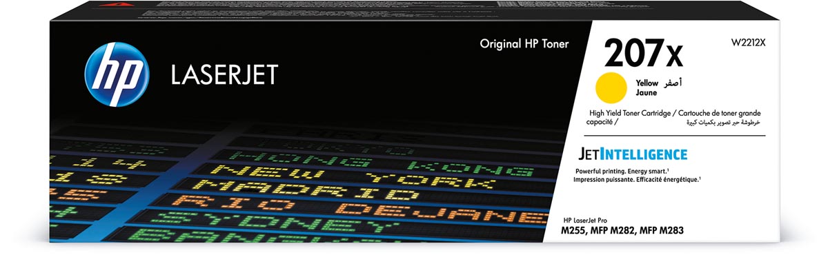 HP toner 207X, 2.450 pagina&apos;s, OEM W2212X, geel afbeelding