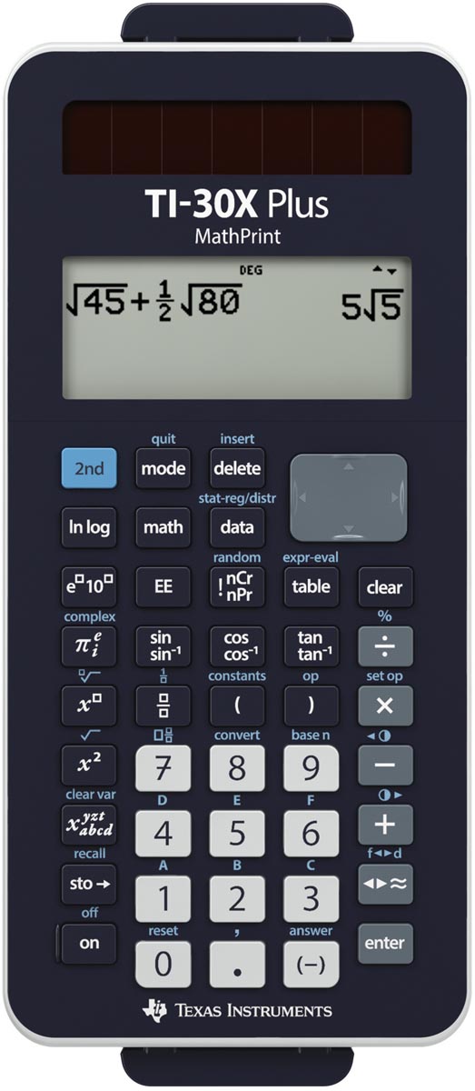 Texas TI-30X Plus MathPrint wetenschappelijke rekenmachine afbeelding