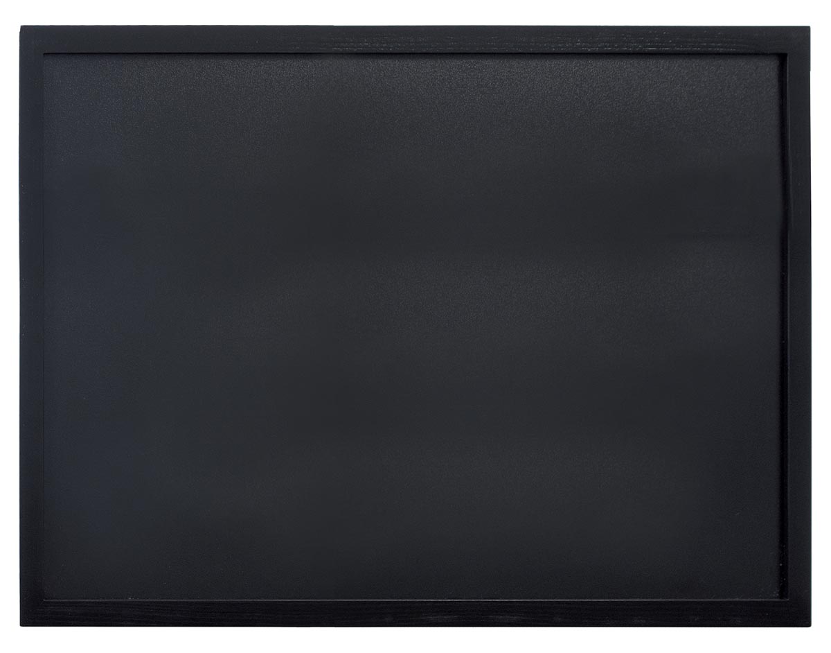 Securit krijtbord Woody zwart ft 60 x 80 cm