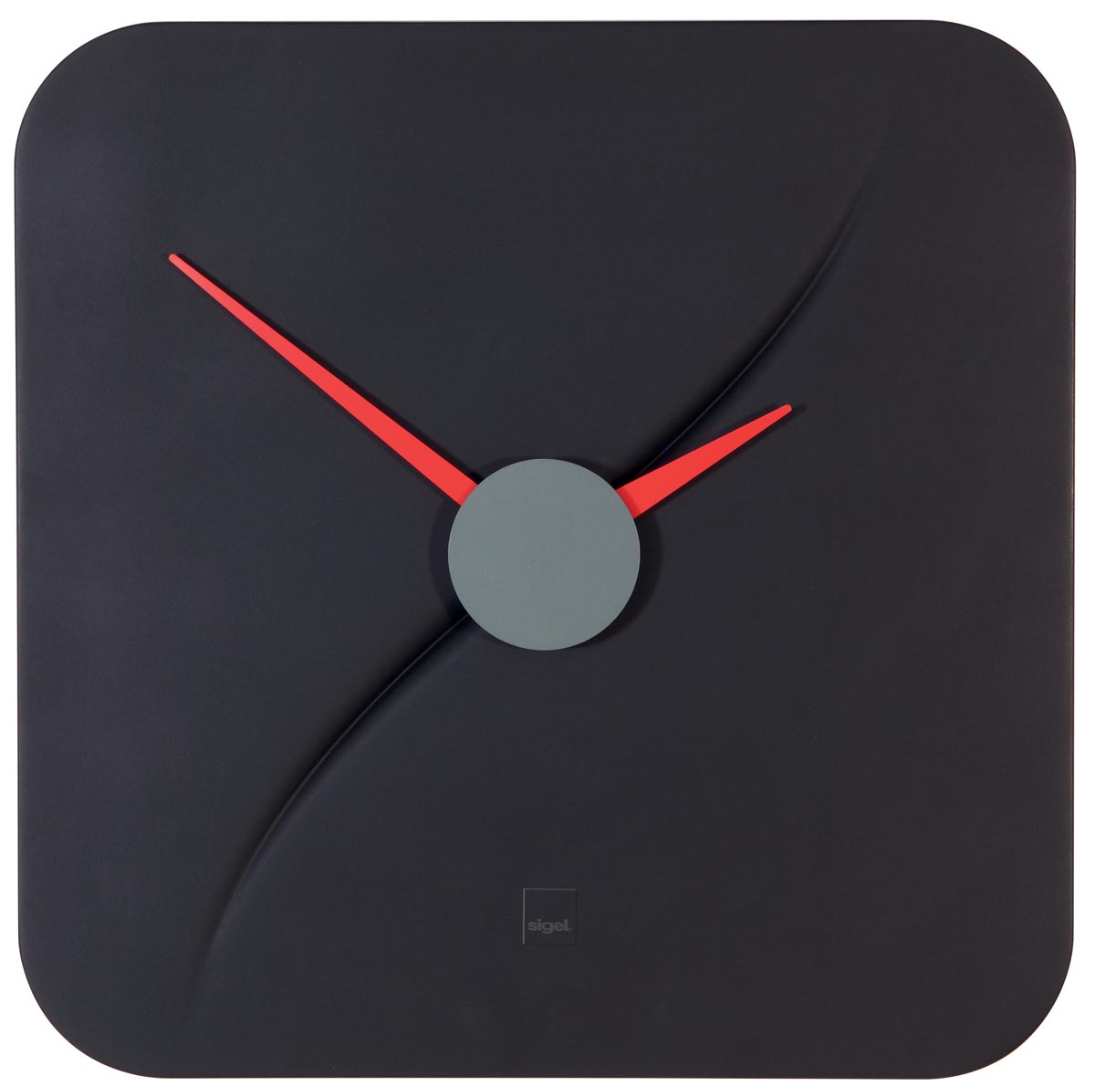 Sigel wandklok Kada, ft 35 x 35 x 4,5 cm, zwart