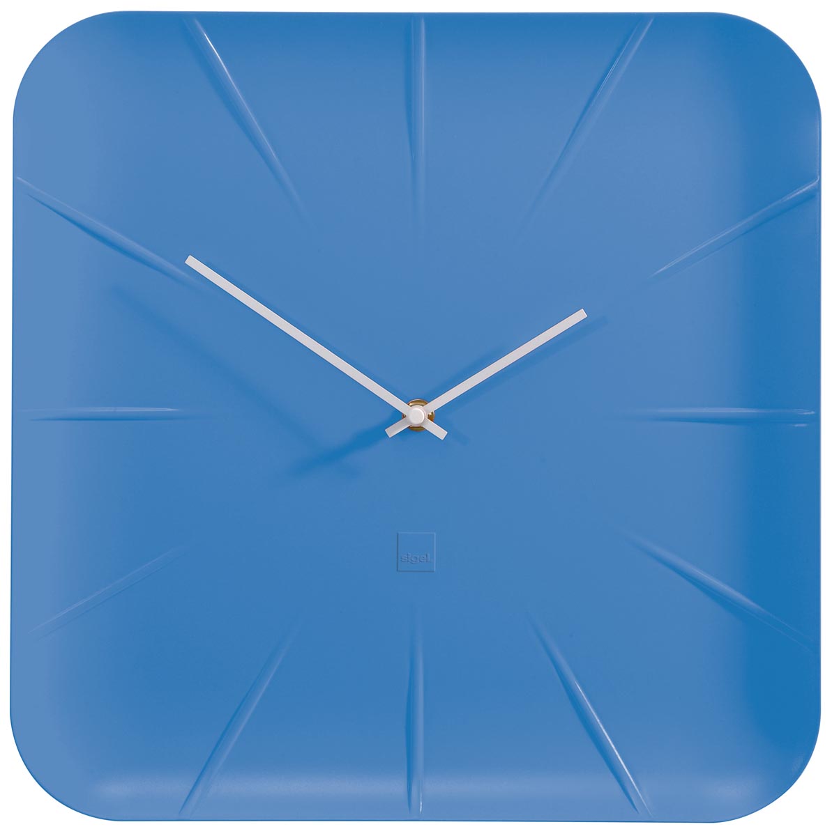 Sigel wandklok Inu, ft 35 x 35 x 4,5 cm, blauw