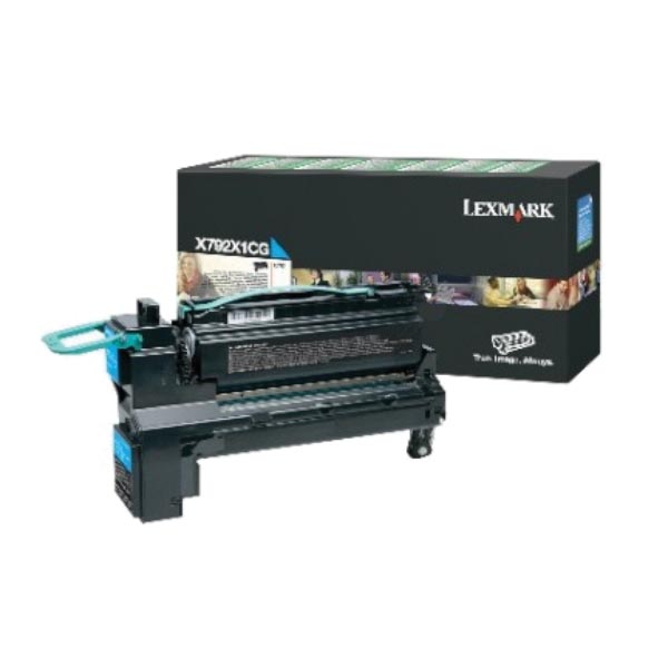 Lexmark Tonercartridge cyan return program - 20000 pagina's - X792X1CG