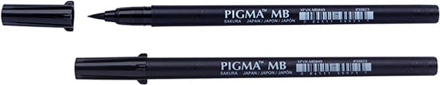 Sakura brushpen Pigma Brush, zwart, medium