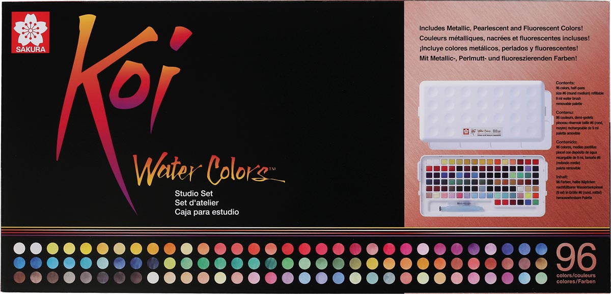 Sakura brushpen Koi Water Colors Studio Set 96
