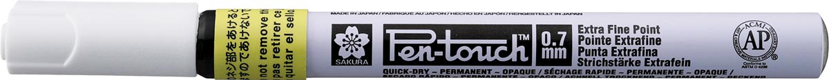 Sakura paint Marker Pen-Touch, extra fine, fluorescerend geel