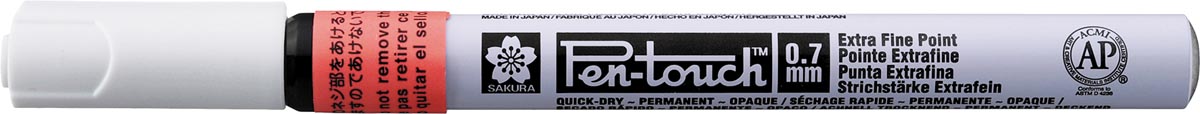 Sakura paint Marker Pen-Touch, extra fine, fluorescerend rood