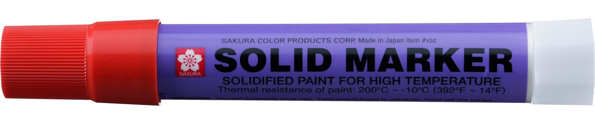 Sakura merkstift Solid Marker rood, brede punt