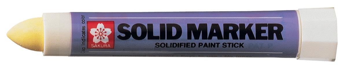 Sakura merkstift Solid Marker geel, brede punt