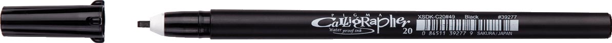 Sakura kalligrafiepen Pigma Calligrapher, zwart, schrijfbreedte 2,0 mm